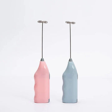 2 Pack Electric Milk Frother Set