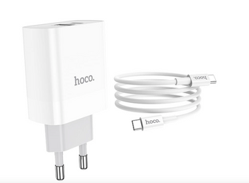 HOCO Dual Wall Charger Set C80A Rapido PD20W + QC3.0 Set With Cable Type c