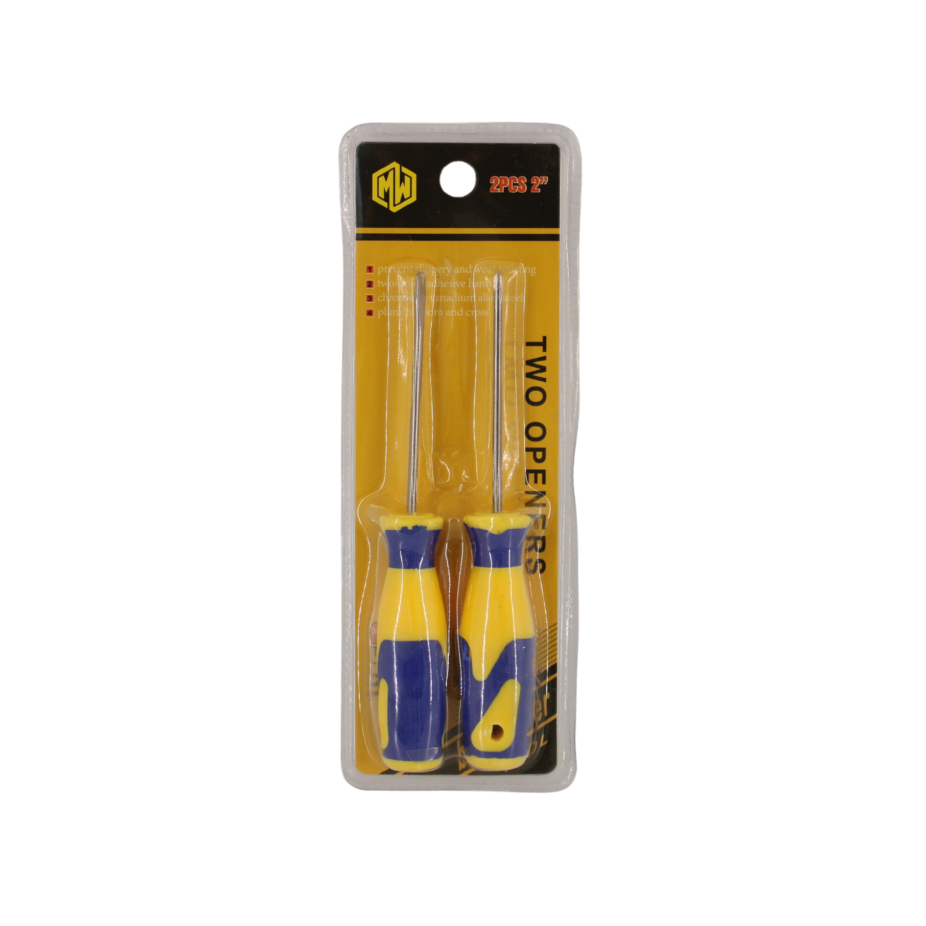 2-Piece Screwdriver Set: Flathead & Phillips