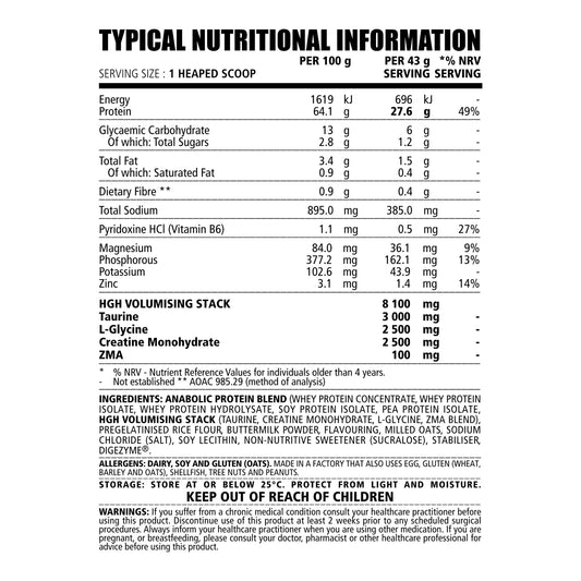 NPL Anabolic Whey 1.8kg