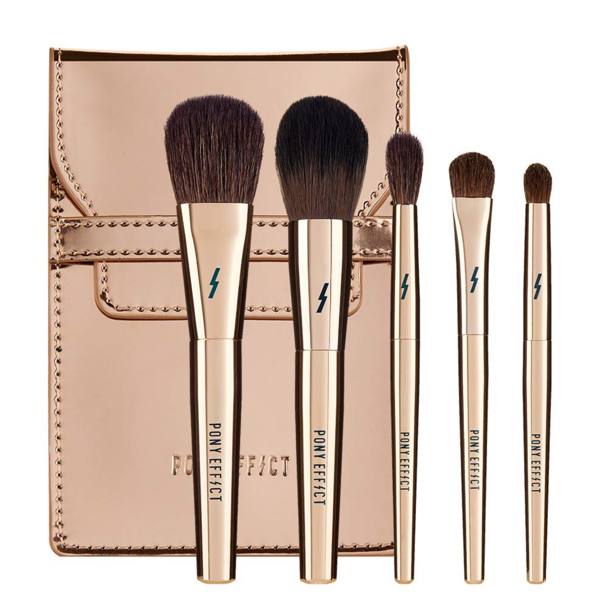 Mini Make Up Pouch with Brushes