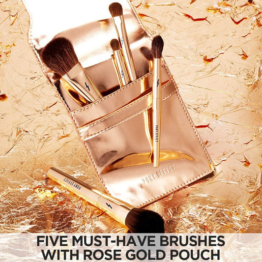 Mini Make Up Pouch with Brushes